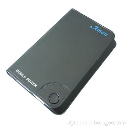 Portable Power Source/Power Bank, 6,000mAh, Aluminum Alloy Shell, 5V DC, 4.5W, 9-hour Supply